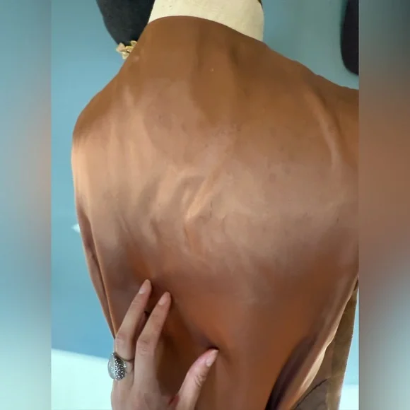 BB Dakota Leather vintage suede Vest Brown sz medium - Picture 5 of 7